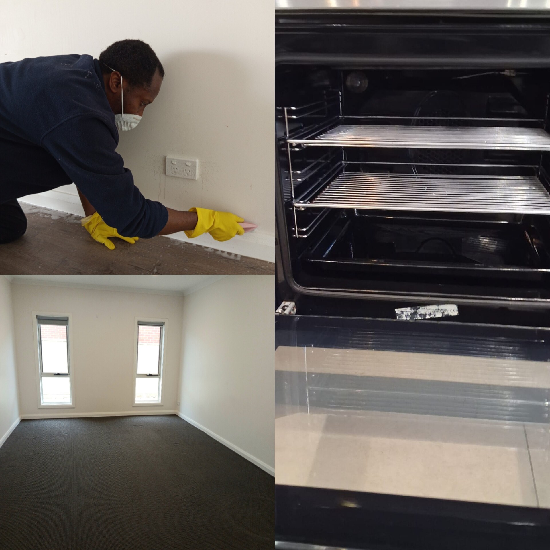 End-of-lease deep clean by Vine — detailed scrubbing and bond-ready rooms