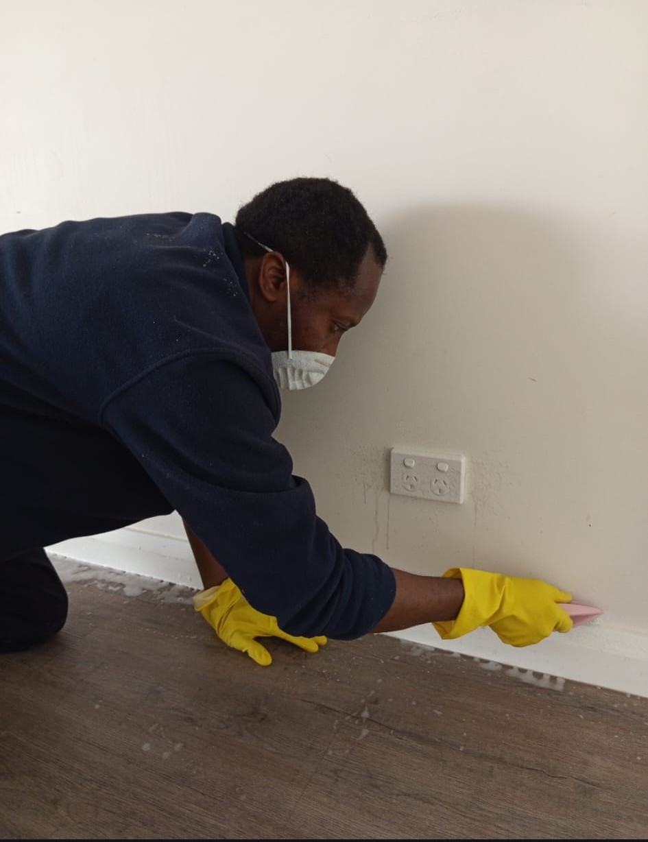 Vine Cleaning team member working with care and attention to detail